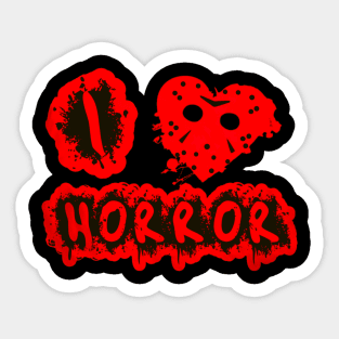I Love Horror - Mask X Sticker